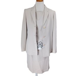 CASUAL CORNER 3 PIECE SET BLAZER, TANK, SKIRT SIZE 8